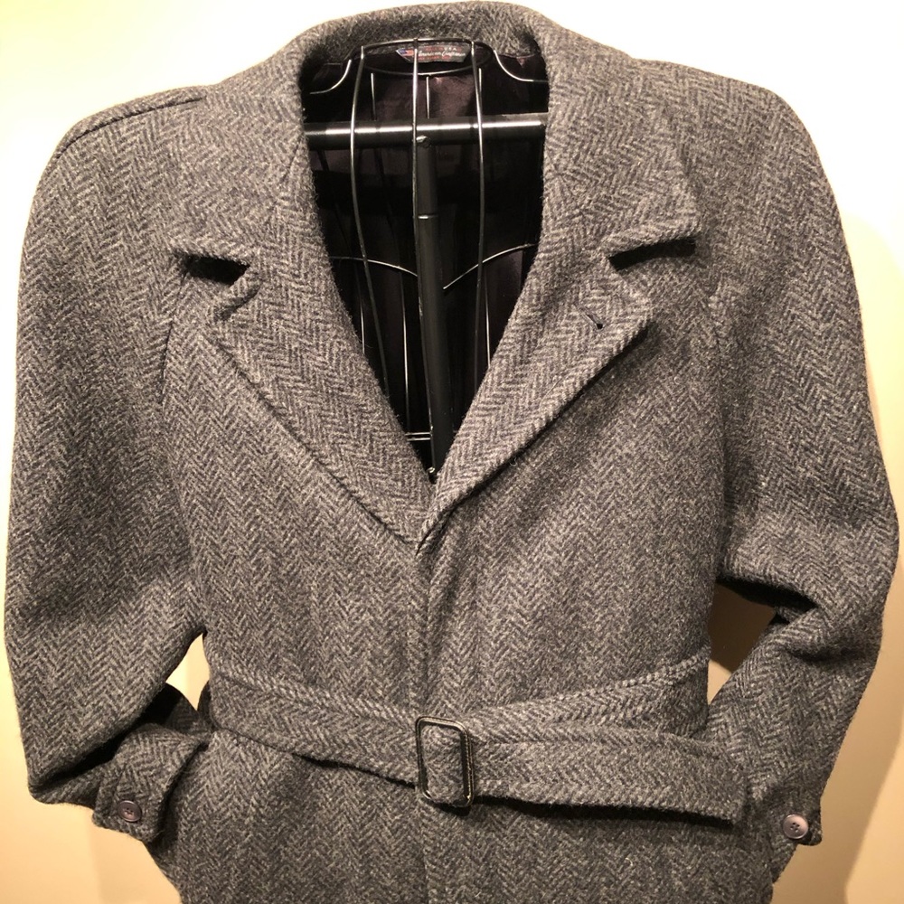 Men’s Full length 100% Wool Coat balmacaan